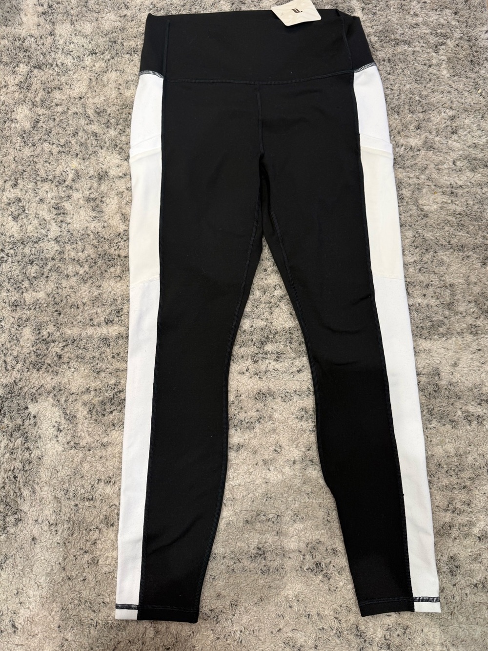 Fabletics Black and White Performance Leggings